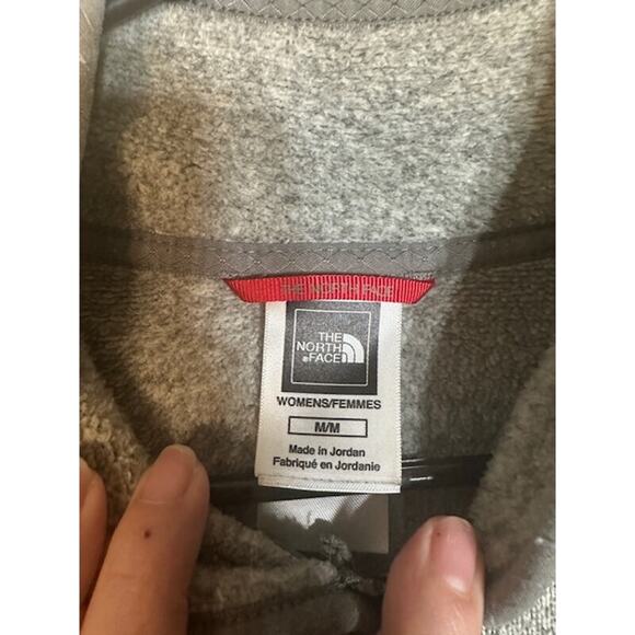 The North Face Women’s Gray Fleece Full Zip Jacket Long Sleeve Casual Medium - Picture 6 of 8
